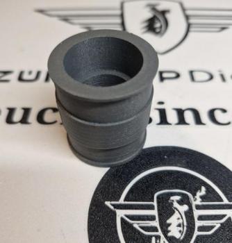 Preview: Originalgetreuer Nachbau des Ansauggummis für Zündapp KS 50 (Typ 517) in Dunkel GRAU MATT